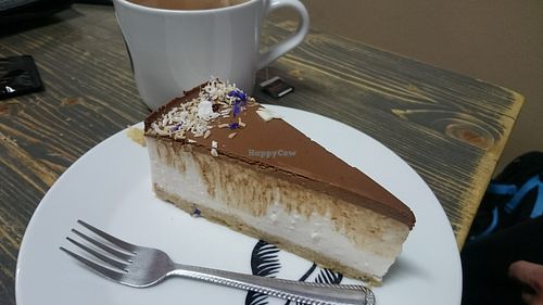 Bounty cake at MoMo Veg Cafe  in Prague