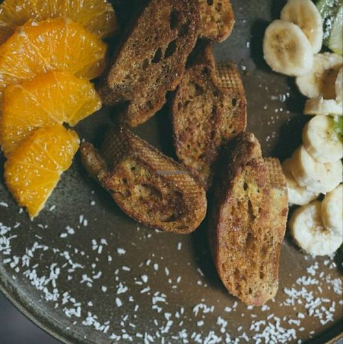 French toast at Healthy as Hell in Warsaw