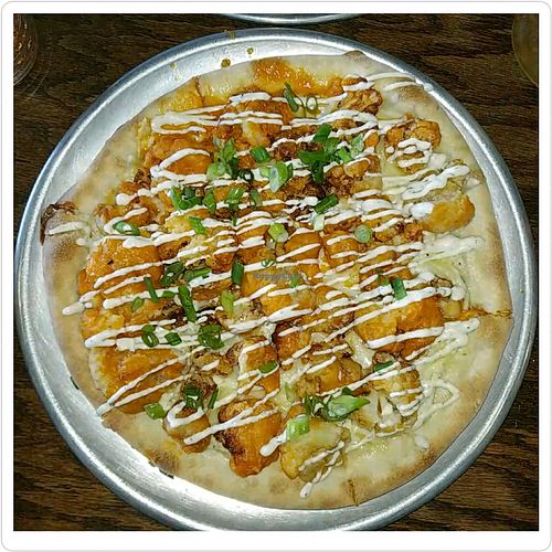 Buffalo cauliflower with vegan ranch drizzle  at Mozzarella Fellas in Winston-salem