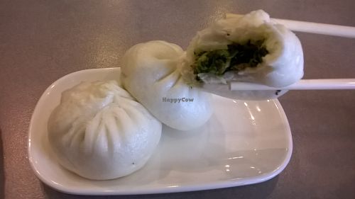 Delicious steamed buns for 7 yuan. at GōngDé Lín - Godly - Metro City in Shanghai