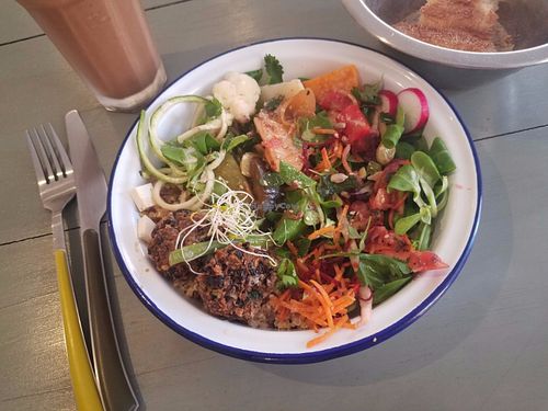 Salad at Caju in Nice