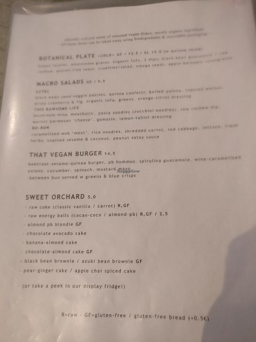 Menu (1 of 3) at Caju in Nice