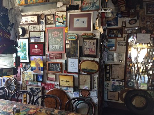 Funky atmosphere  at Charlie's Bar & Restaurant in San Nicolas