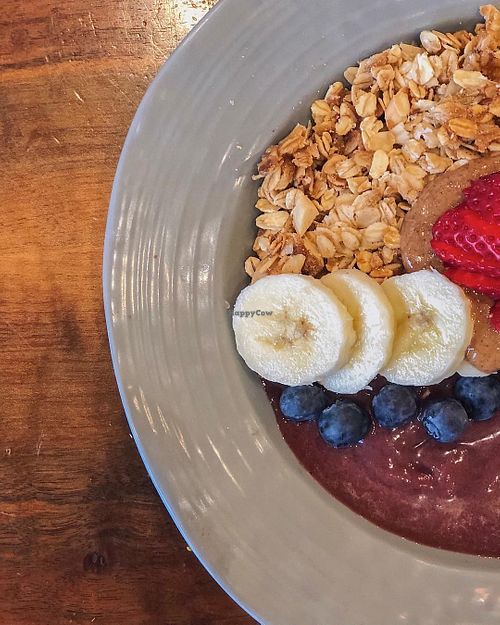 açai bowl at Coffee Plant Roaster in Eugene