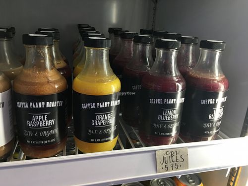 House juices at Coffee Plant Roaster in Eugene
