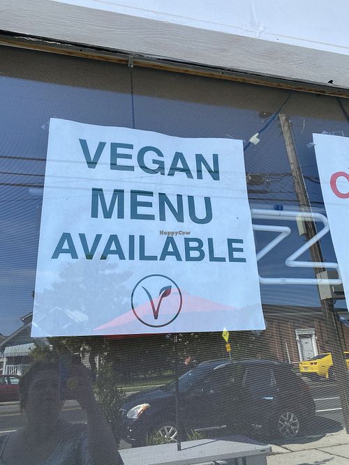 Clearly labeled on their window!  at Mario's Pizza in Ocean City