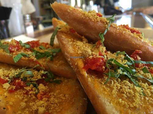 Cheesey garlic bread at Of Roots and Blooms - Pop-up in Portland