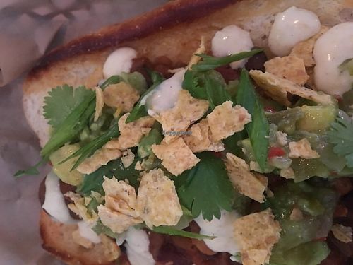 Chili dog at Of Roots and Blooms - Pop-up in Portland