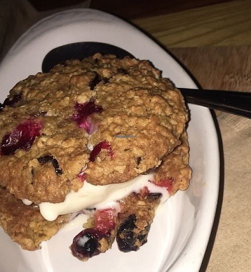Cranberry oatmeal ice cream Sammie  at Of Roots and Blooms - Pop-up in Portland