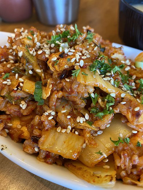 Kimchi fried rice at A Cup of Peace in Boulder