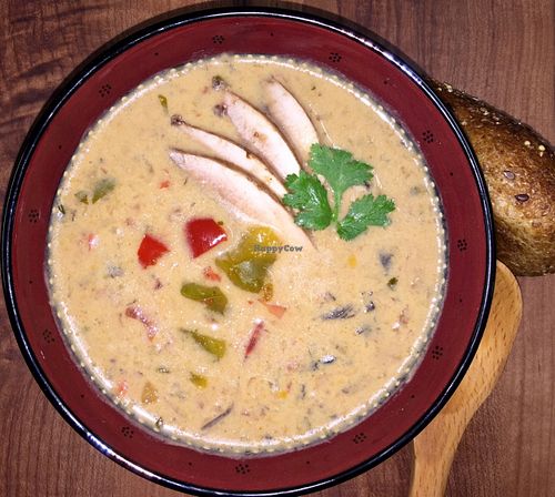 Brazilian Coconut Mushroom Soup at Vge Cafe in Atlanta