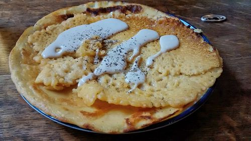 Chickpea flour crêpe at WILD in Antwerpen