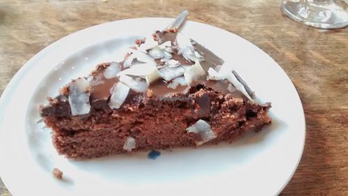 Chocolate cake (vegan) at WILD in Antwerpen