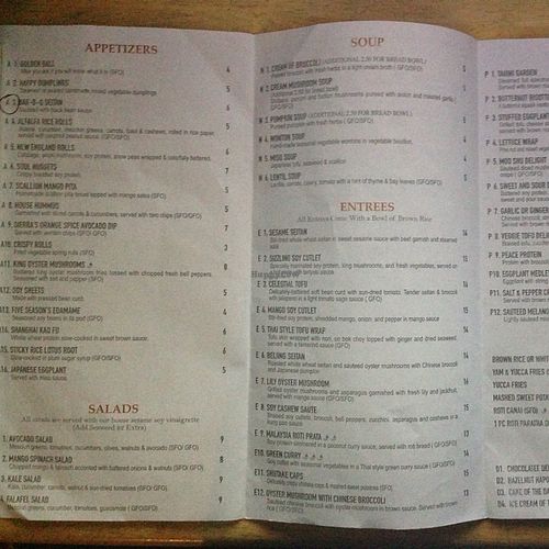 the circled item is what I got. wish I can circle everything here at Go Zen in New York City