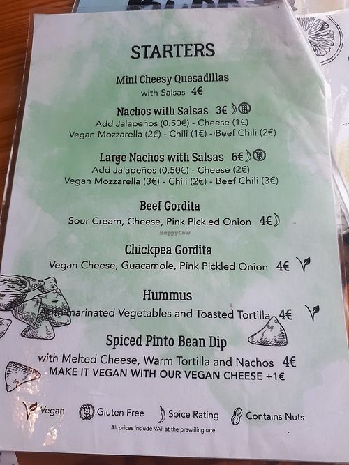 Menu at Beats & Burritos in Lagos