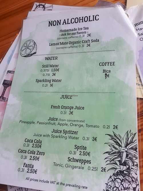 Menu at Beats & Burritos in Lagos