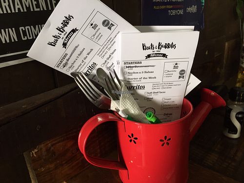 menu at Beats & Burritos in Lagos