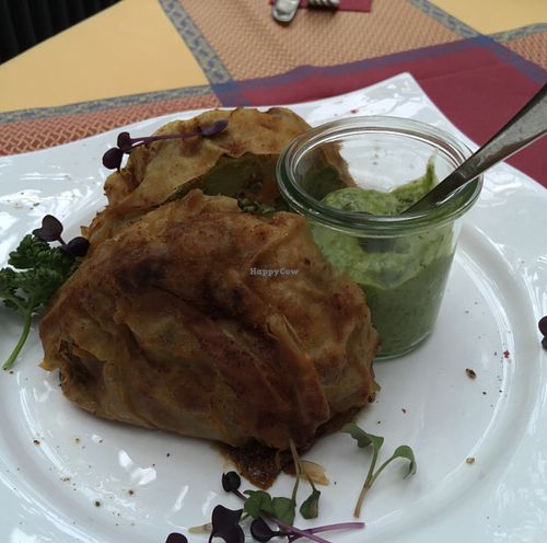 Veggie strudel  at Hinterhoefle in Volkach