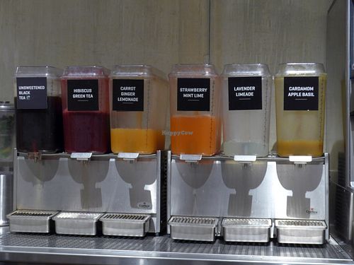 Cava Mezze Grill has an eclectic selection of teas and non-soda beverages. at CAVA in Washington