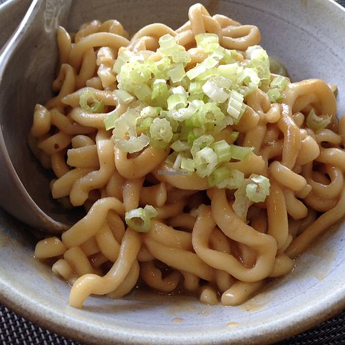 Spicy noodles at Hsia An Chu Vegetarian in Taitung