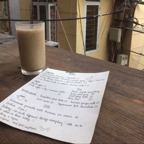 banana milkshake  at La Studio in Hanoi