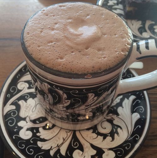 hot vegan chocolate  at Black Apron - Codos Coffee in Hildesheim