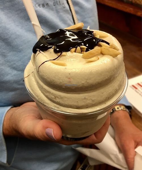 Whip with almonds and chocolate at Bashful Banana in Ocean City