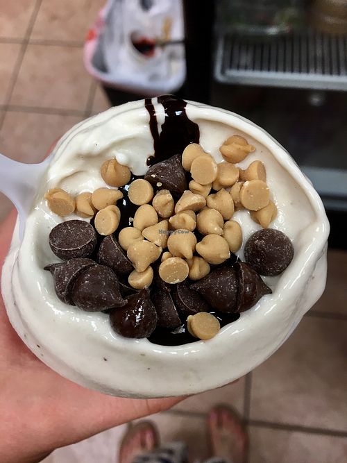 Whip with peanut butter chips and chocolate at Bashful Banana in Ocean City