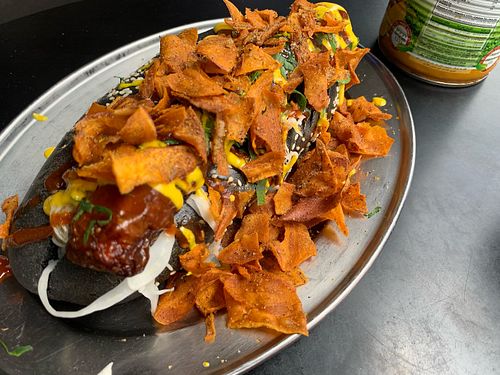 carrot hotdog at Tahina in Northcote