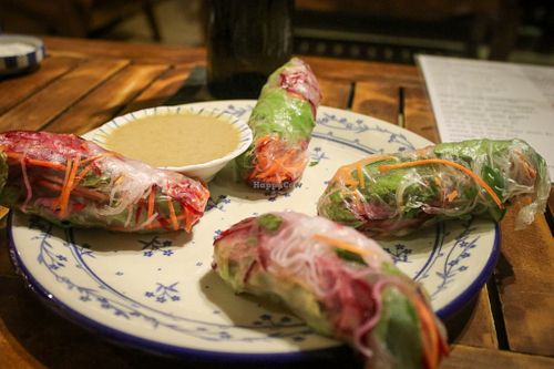 summer rolls at Simple Things in Kampot