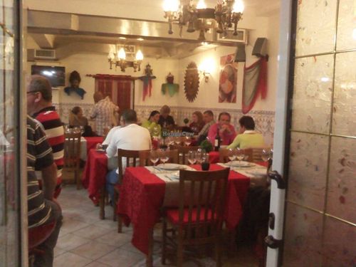 inside restaurant picture. at Little India in Nazare