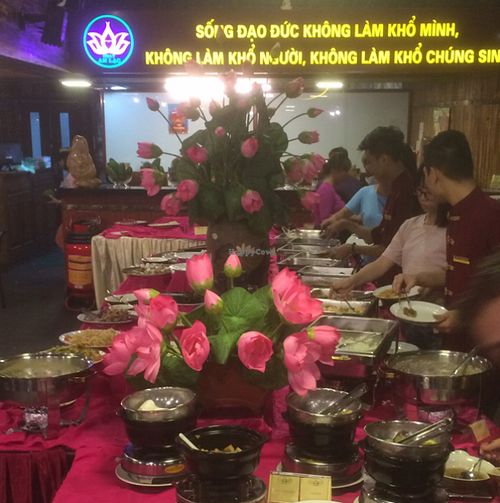 Vegan buffé at An Lac Chay - Hoan Kiem in Hanoi
