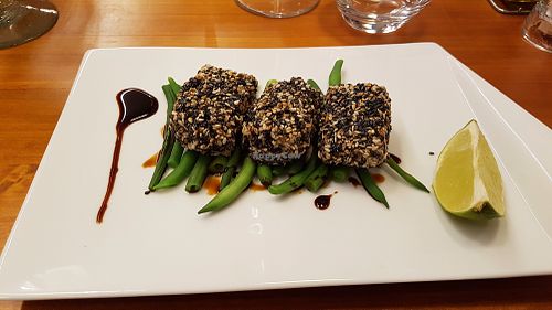 Crusted tofu at Eqvita in 