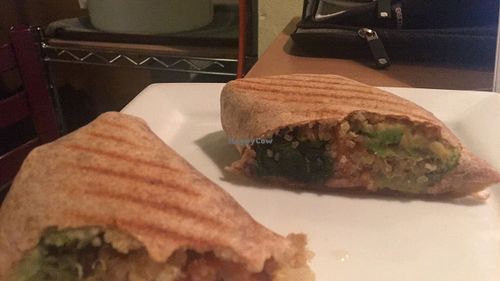 Vegan wrap at SE Grind in Portland
