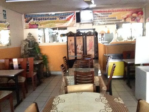 Inside Zhu at Zhu Restaurante Vegetariano in Lima