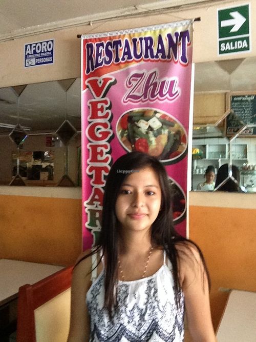 Miss Zhu of Zhu at Zhu Restaurante Vegetariano in Lima