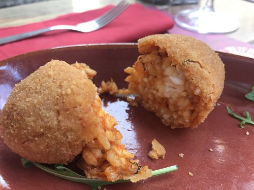 Supplì vegan at Rifugio Romano in Rome