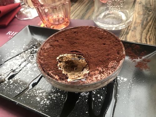 Tiramisu vegan at Rifugio Romano in Rome