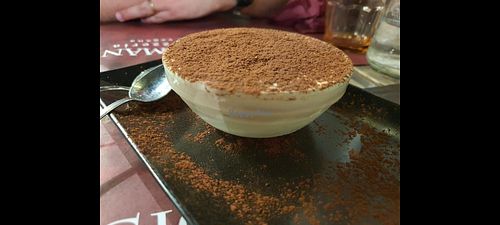 Tiramisu at Rifugio Romano in Rome