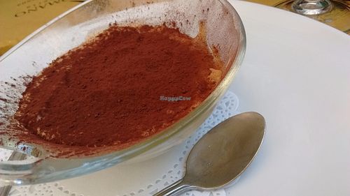 Vegan Tiramisu at Rifugio Romano in Rome