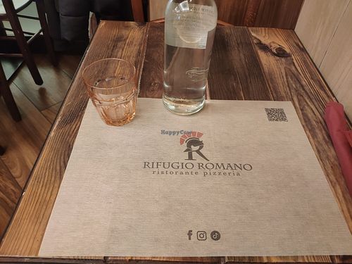 Place mat at Rifugio Romano in Rome