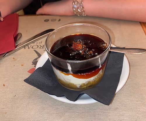 Caramel Cheesecake   at Rifugio Romano in Rome
