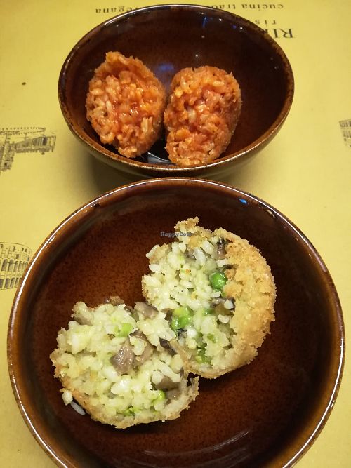 Arancini at Rifugio Romano in Rome