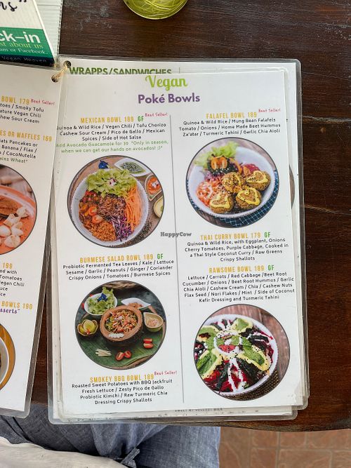 Menú  at Pure Vegan Heaven - Chalong  in Phuket