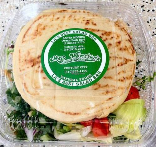 Vegan naan at Mrs. Winston's Green Grocery - Ocean Park Blvd in Santa Monica