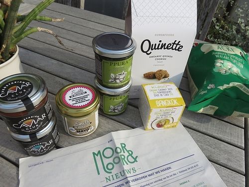 vegan items bought at Moor&Moor at Moor&Moor - Jakobijnenstraat in Ghent