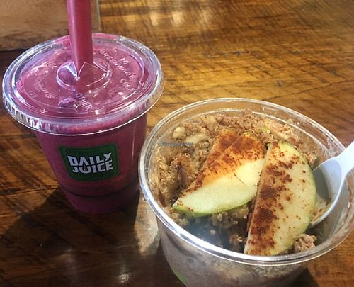 Purple Rain and Breakfast Quinoa at Daily Juice in Nashville