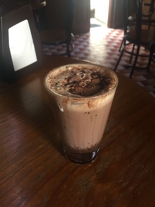 Hot chocolate  at Pes Verdes - Casa de Cha in Sao Miguel