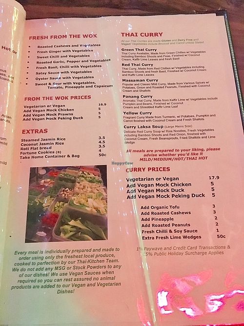 Hot Chilli Bean Thai Cafe Coolum Beach Queensland Restaurant HappyCow