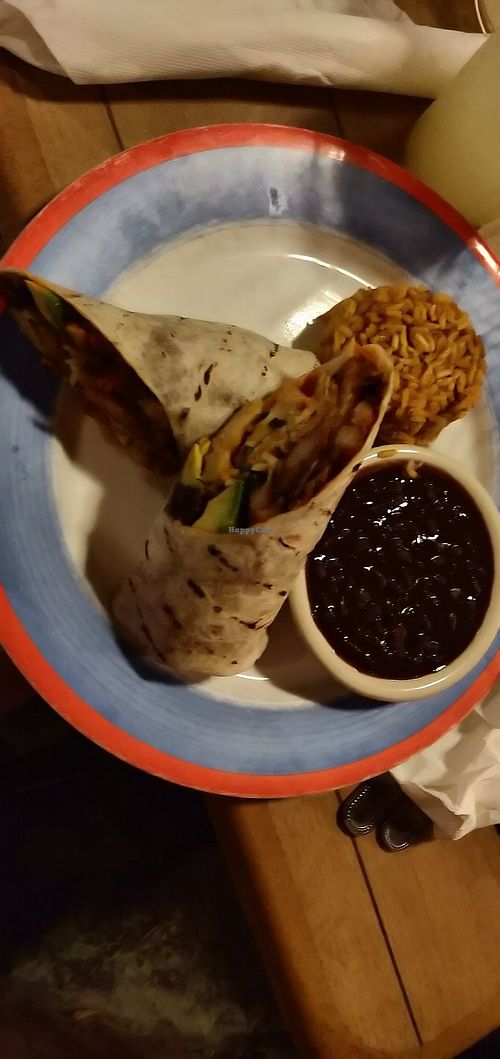 Vegan burrito at Los Amigos in Atlantic City